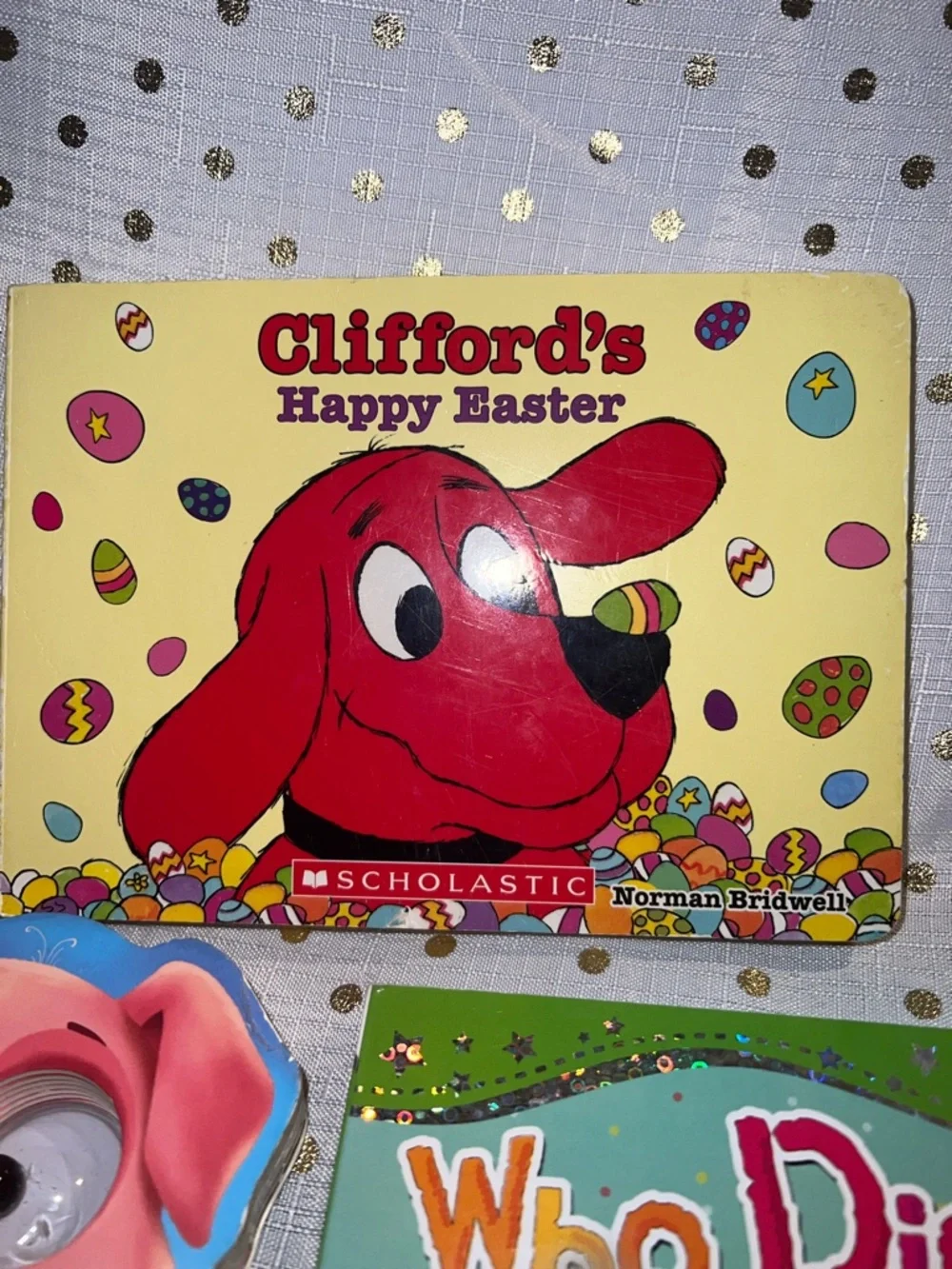 Scholastic Clifford's Happy Easter Board Book - Yellow & Red